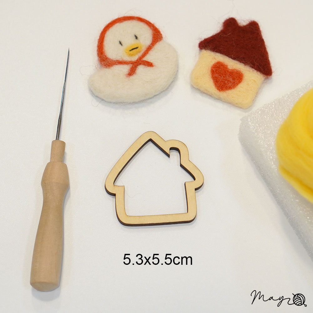 Khuôn gỗ làm len chọc nhiều hình (giá 1c) - 25