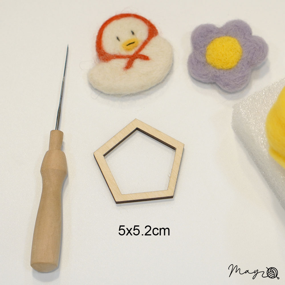 Khuôn gỗ làm len chọc nhiều hình (giá 1c) - 25