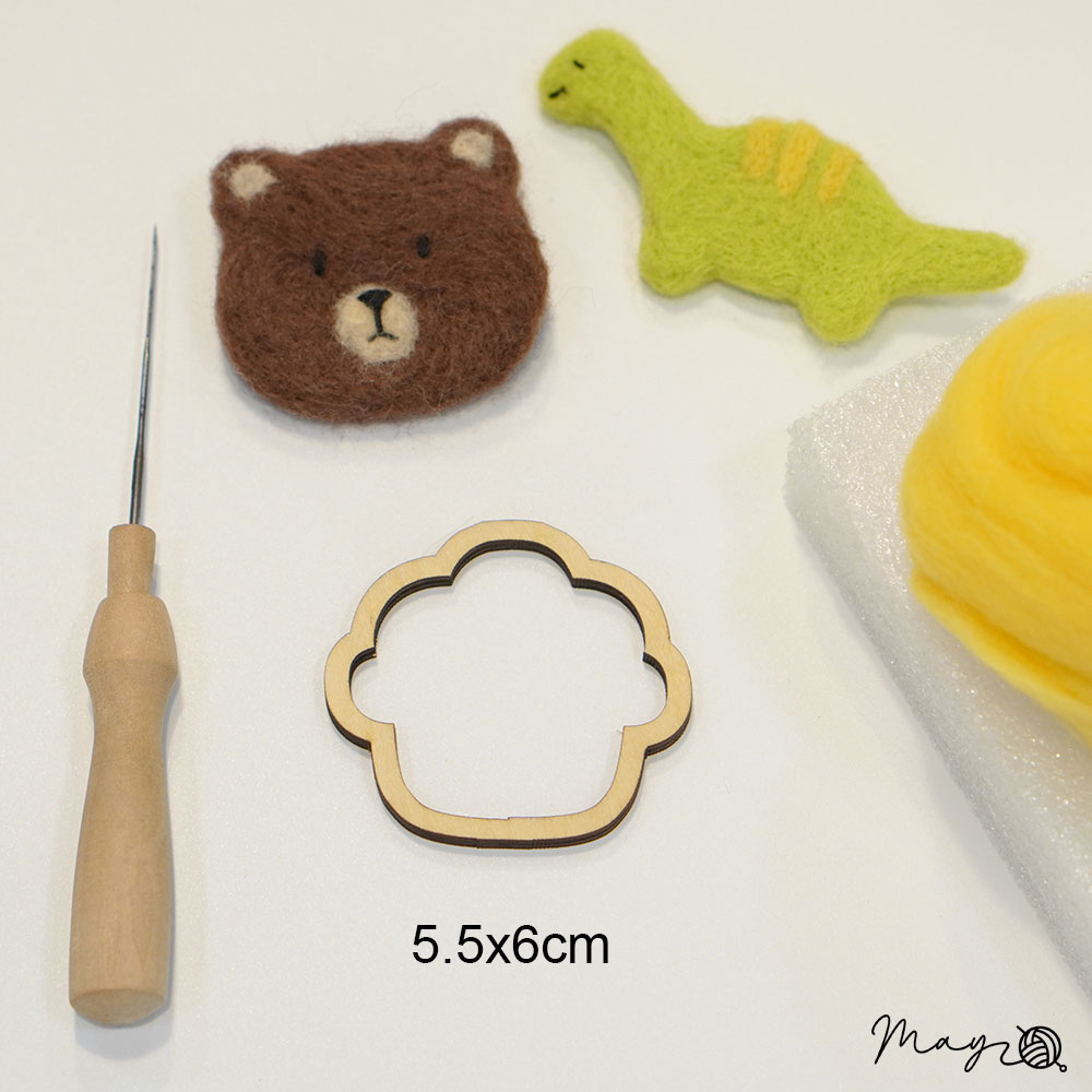 Khuôn gỗ làm len chọc nhiều hình (giá 1c) - 25