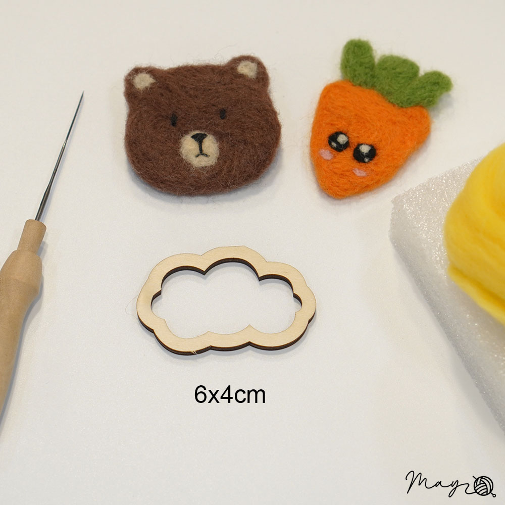 Khuôn gỗ làm len chọc nhiều hình (giá 1c) - 25