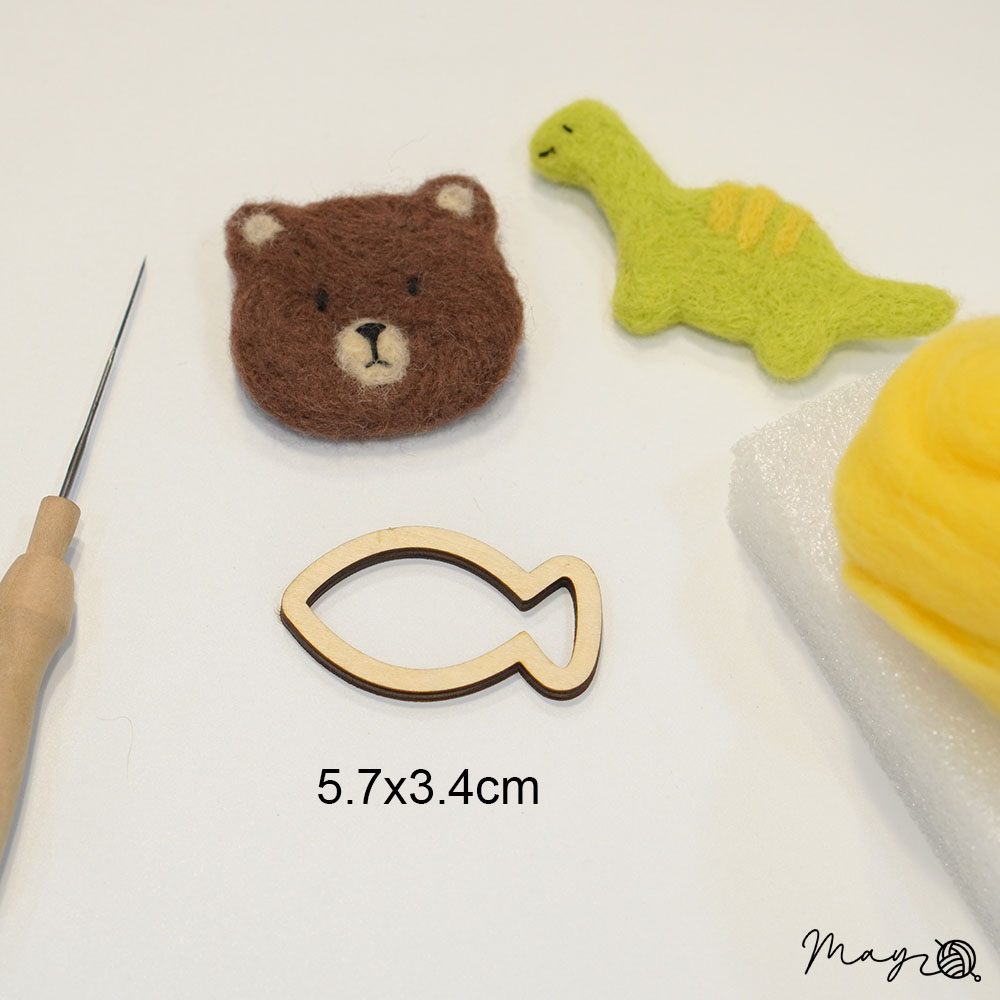 Khuôn gỗ làm len chọc nhiều hình (giá 1c) - 25