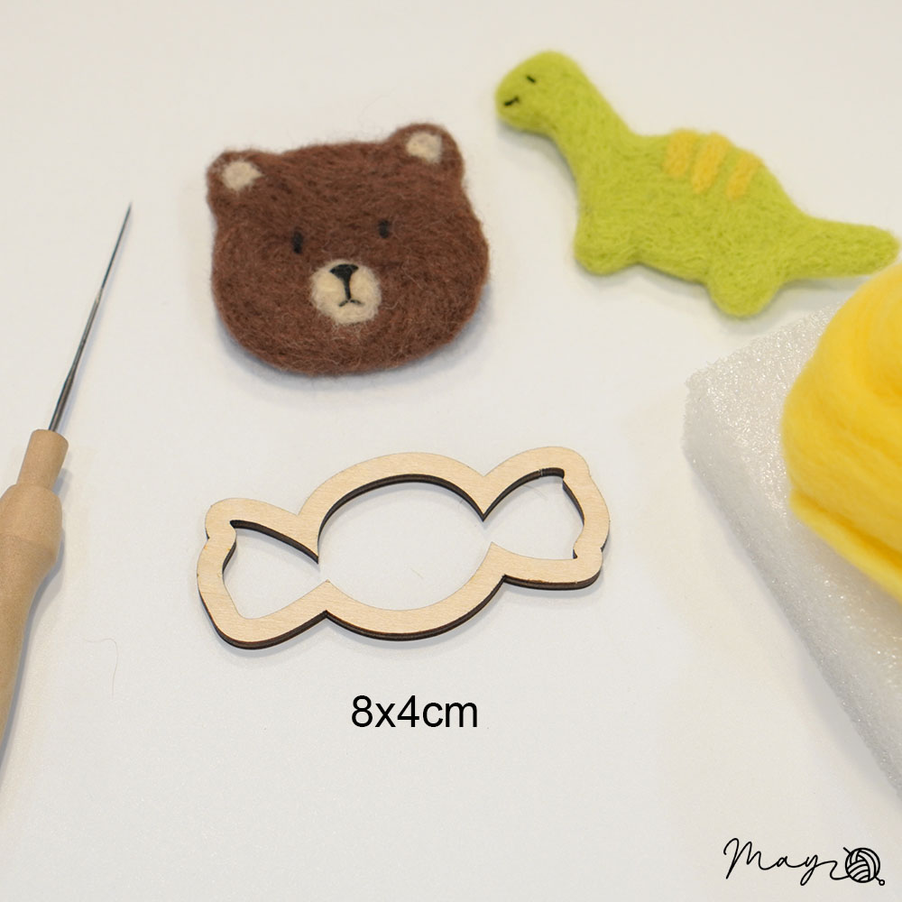 Khuôn gỗ làm len chọc nhiều hình (giá 1c) - 25