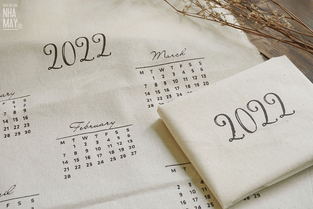 [Hàng thanh lý] Phôi lịch in vải 2022