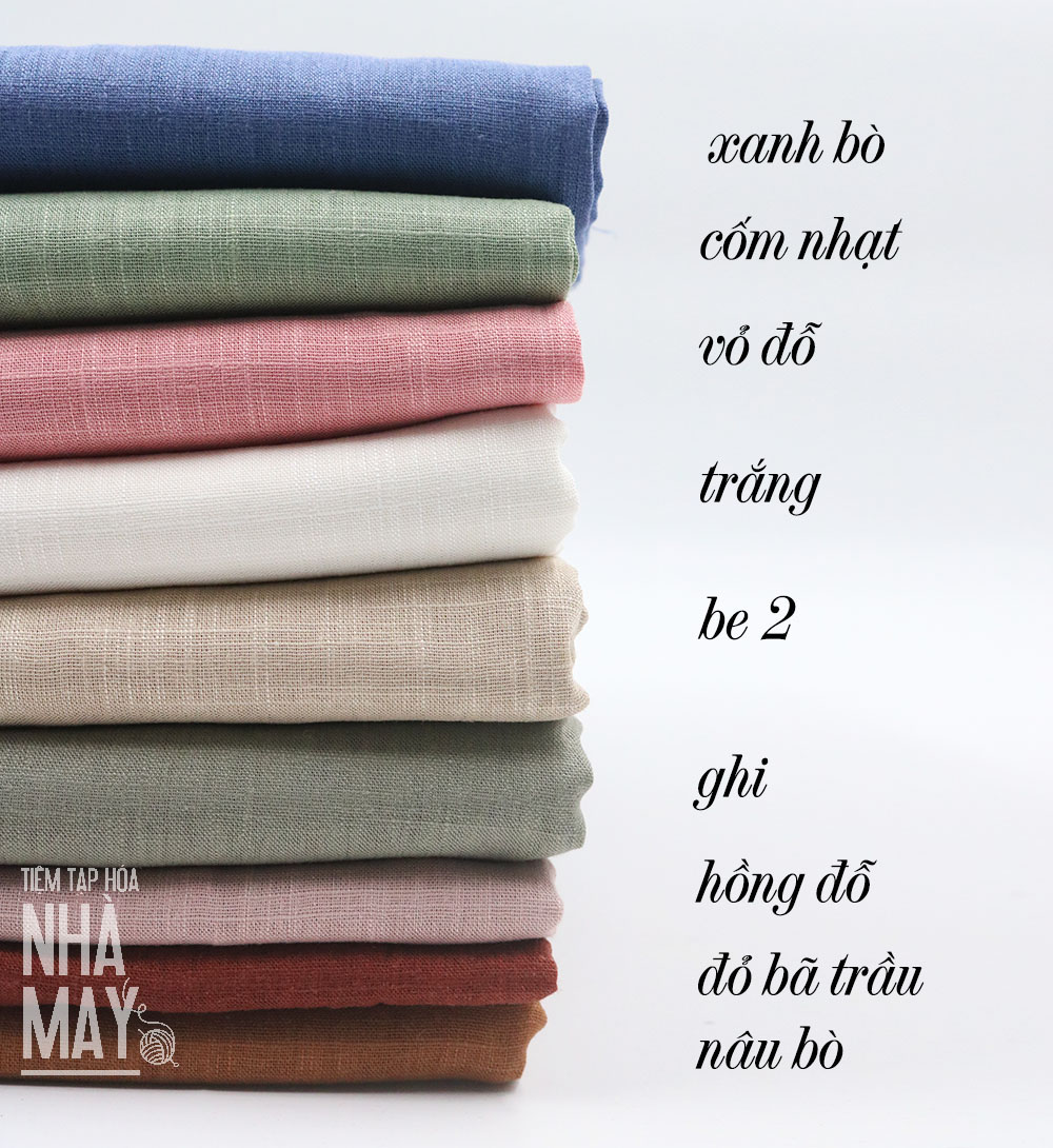 Vải linen xước 50x140cm