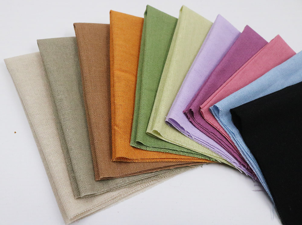 Combo 25 màu  vải may khăn linen 25x25cm