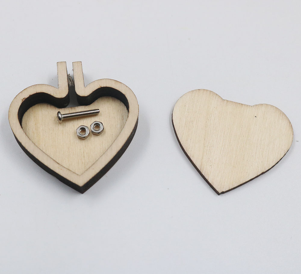 Khung thêu gỗ mini làm phụ kiện - vuông 3.6x3cm