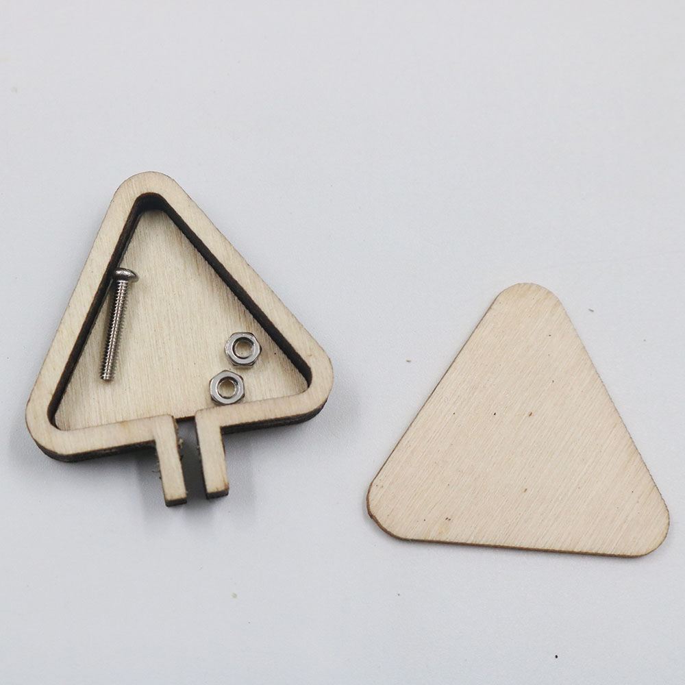 Khung thêu gỗ mini làm phụ kiện - vuông 3.6x3cm