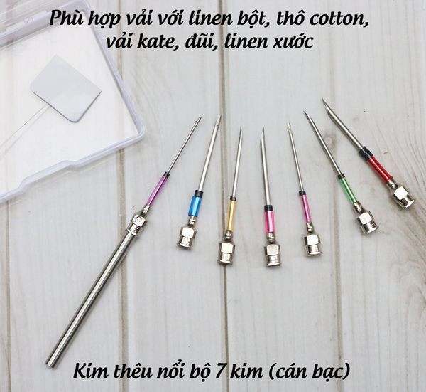 Kim thêu nổi cán kim loại