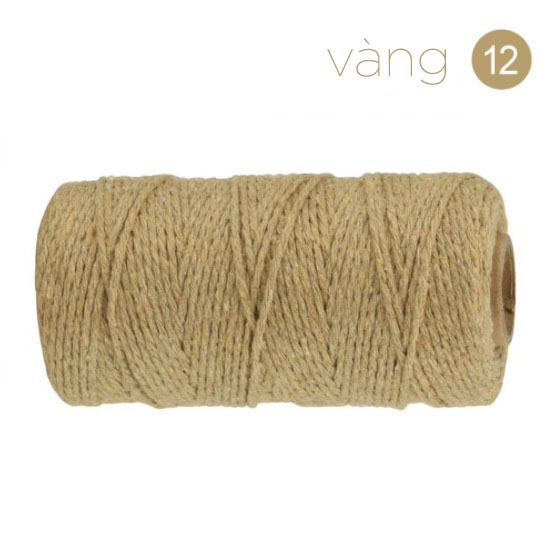 Dây thừng cotton làm macrame loại 2mm