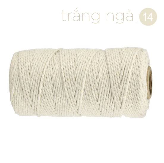 Dây thừng cotton làm macrame loại 2mm