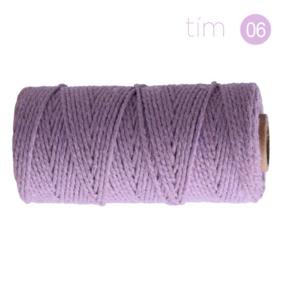 Dây thừng cotton làm macrame loại 2mm