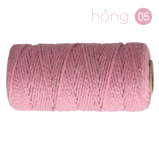 Dây thừng cotton làm macrame loại 2mm
