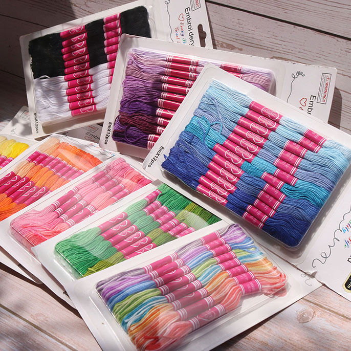 Chỉ thêu trung bình Mr.Hu theo tông màu