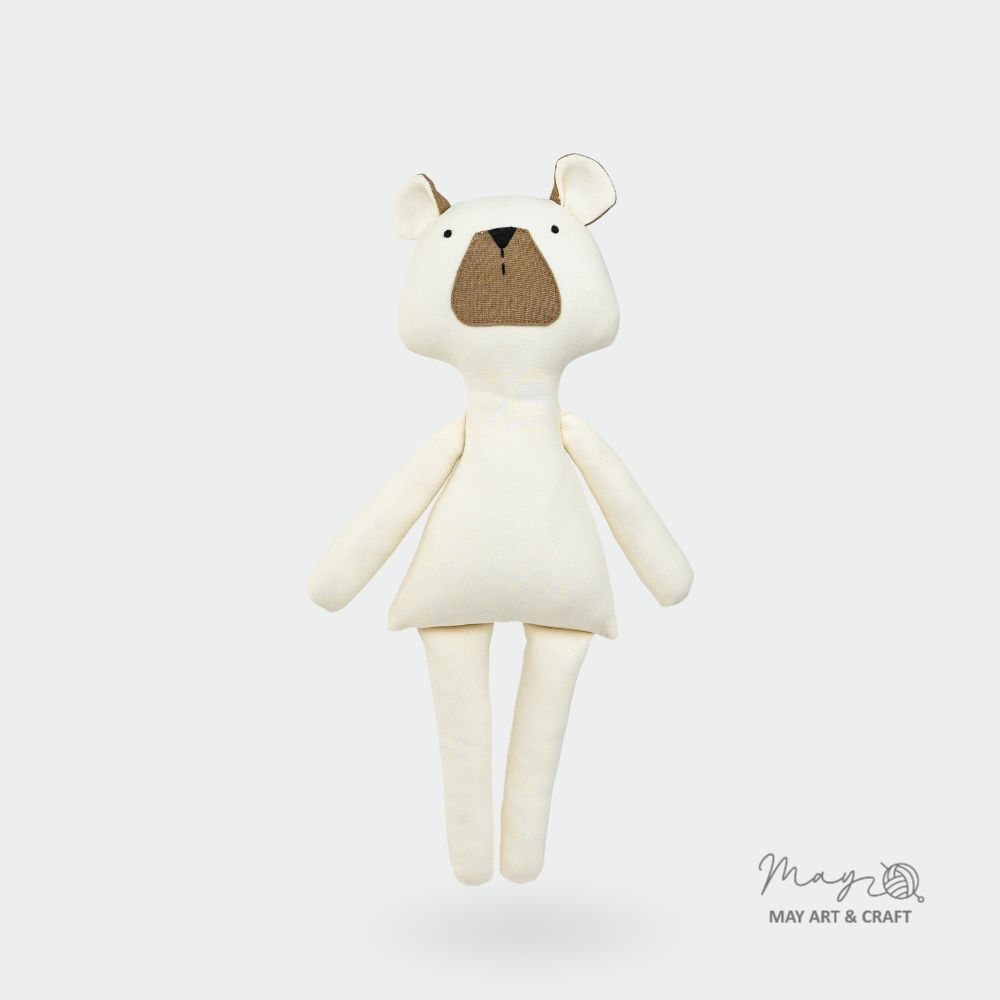 Phôi thú bông gấu nâu