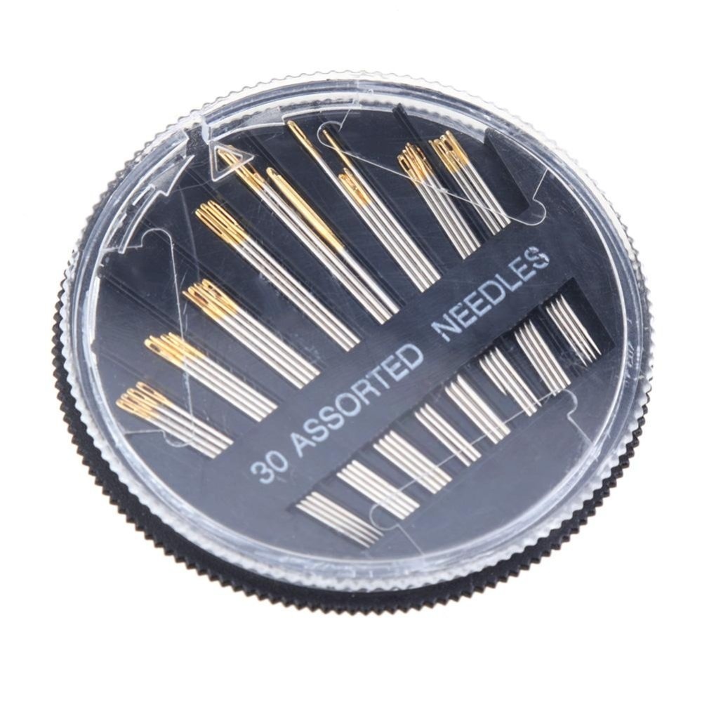 Hộp kim thêu tròn 30 chiếc - xanh