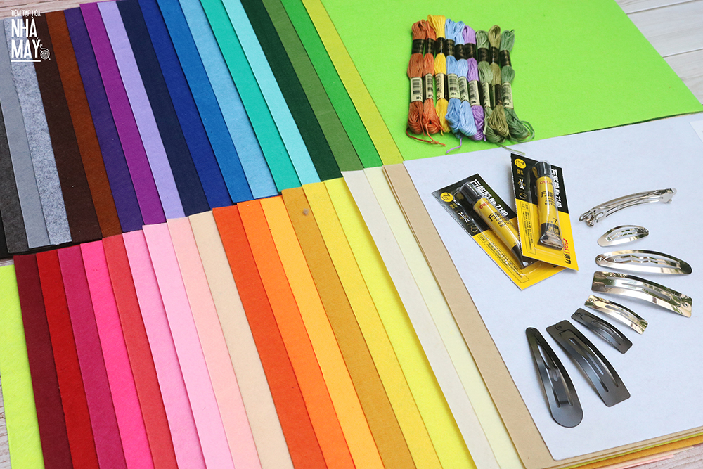 Vải dạ cứng 30x30cm - đen 25x25cm