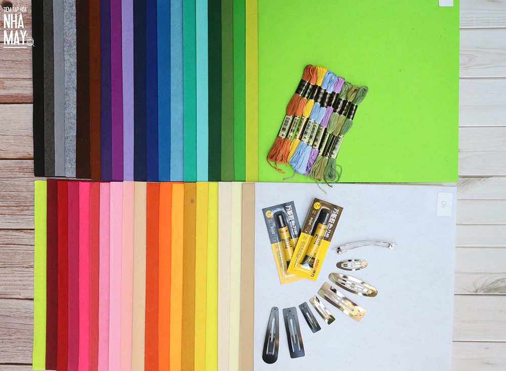 Vải dạ cứng 30x30cm - đen 25x25cm