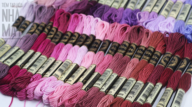 45 tép chỉ hãng Airo theo tông màu - Set màu xanh rêu