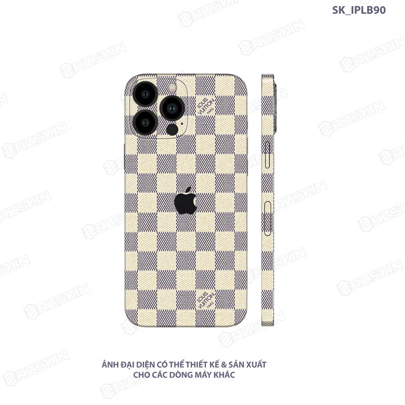 Dán Skin In Hình Luois Vuitton IPhone 13 Pro Max  Dán Skin Lưng Viền