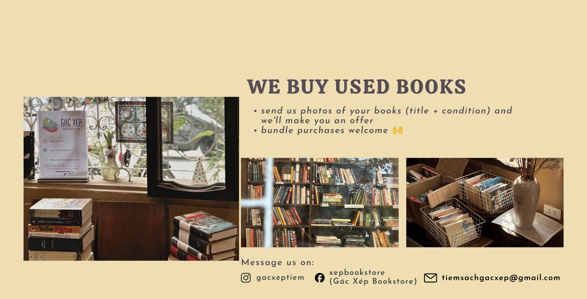 We buy used books