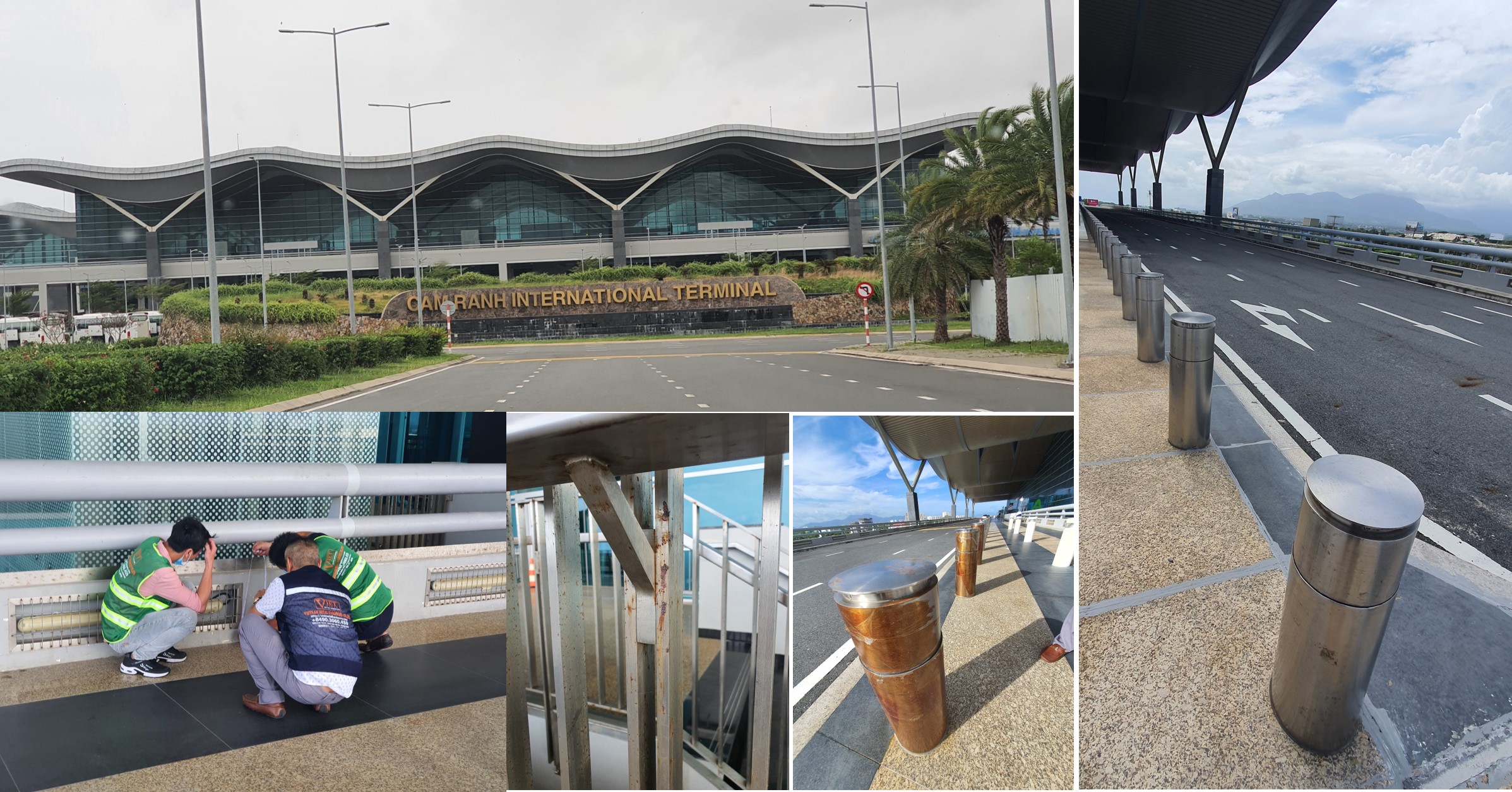 R&D Rust on Stainless Steel 304 at Cam Ranh International Airport