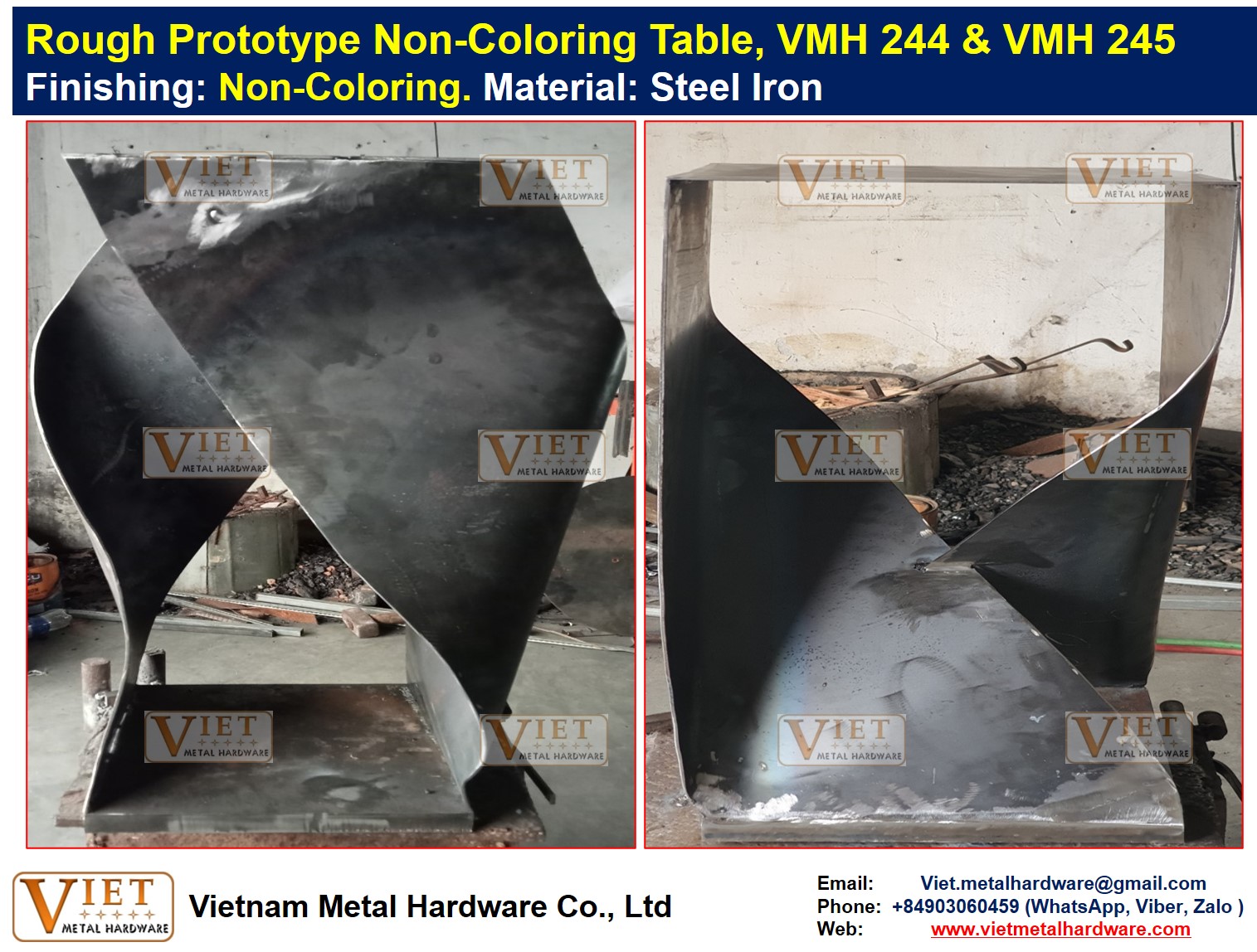 Rough Prototype Non-Coloring Table, VMH 244, 245