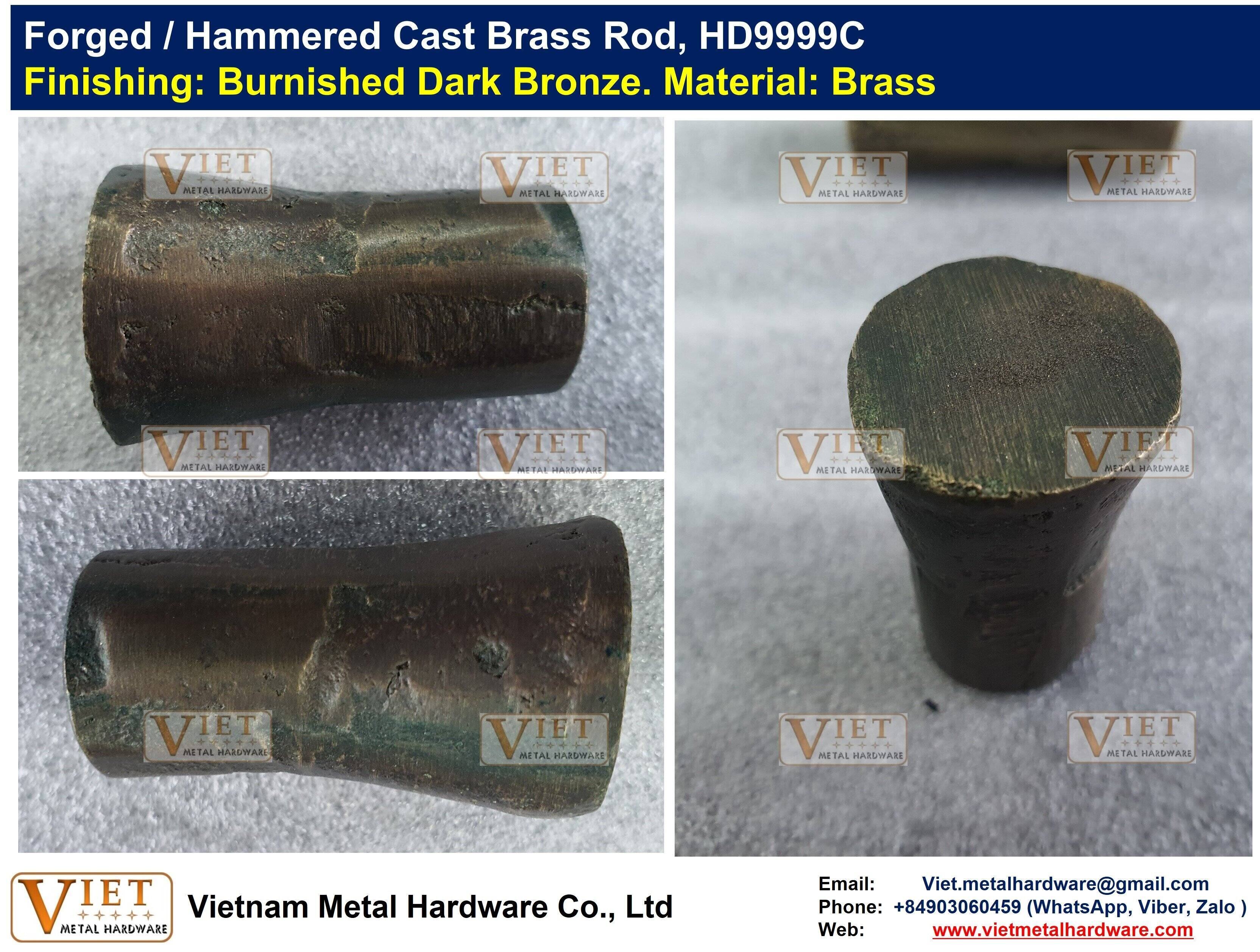Forged / Hammered Cast Burnished Burnished Brass, Bronze, Dark