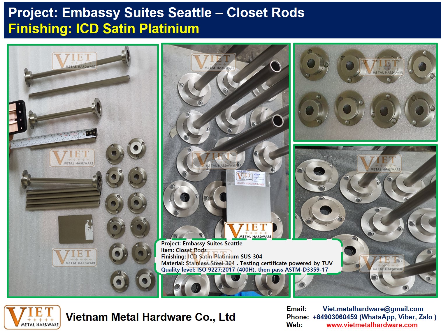 Embassy Suites Seattle - ICD Platinium Closet Rods