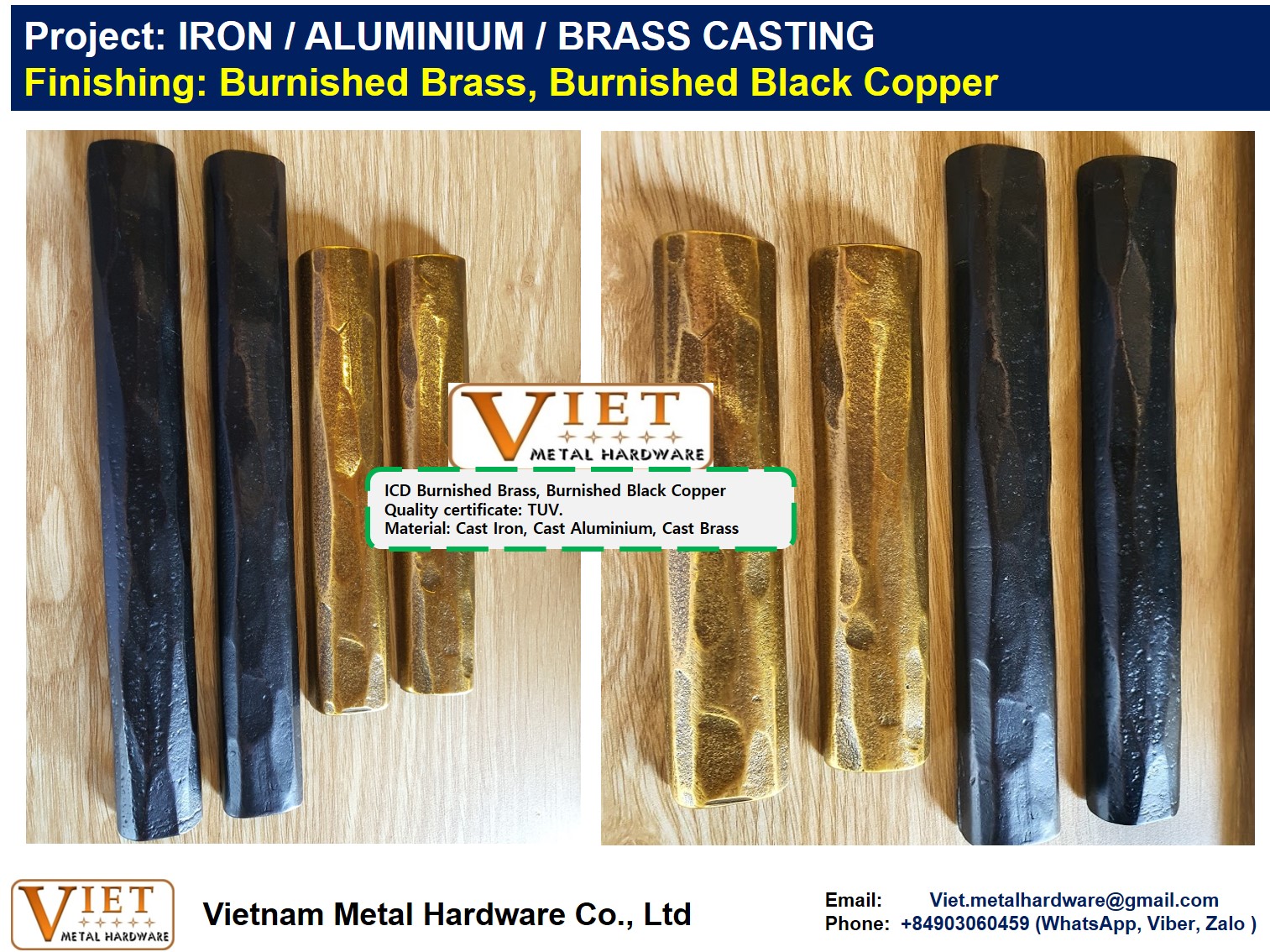 Burnished Brass, Burnished Black Copper - VIETNAM METAL HARDWARE