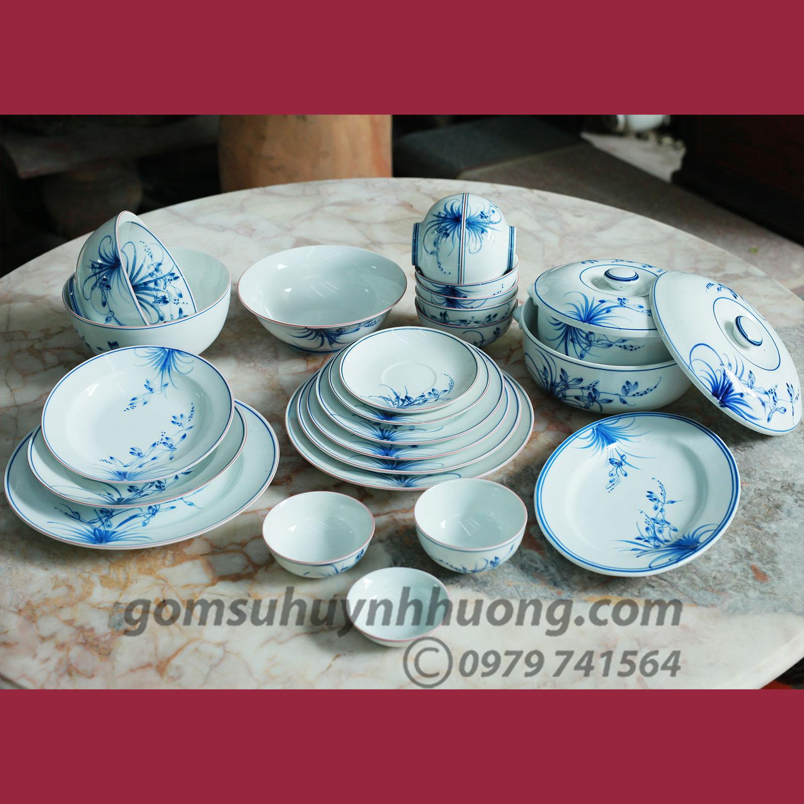 Bộ đồ ăn Hoa Lan