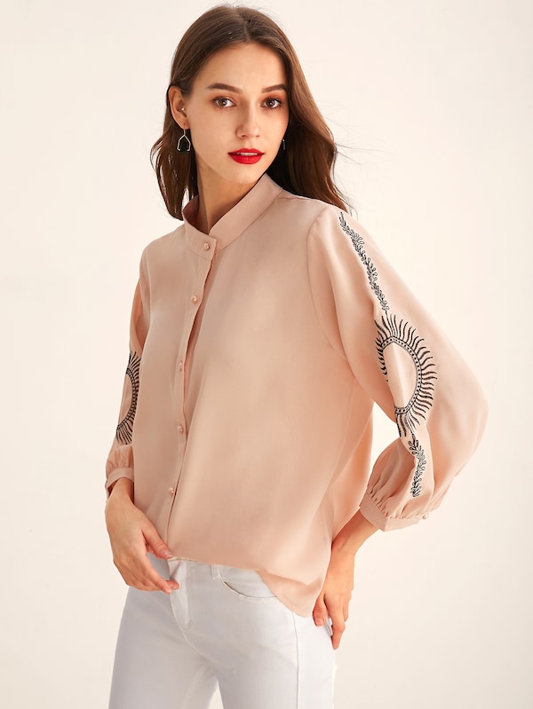 Áo Sơ Mi Boho Màu Vàng