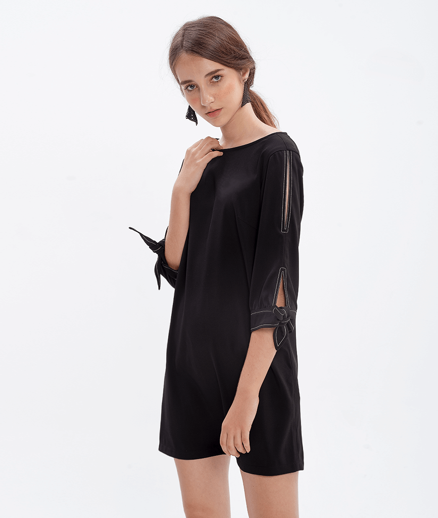 Đầm A tuytsi 2 khoen eo