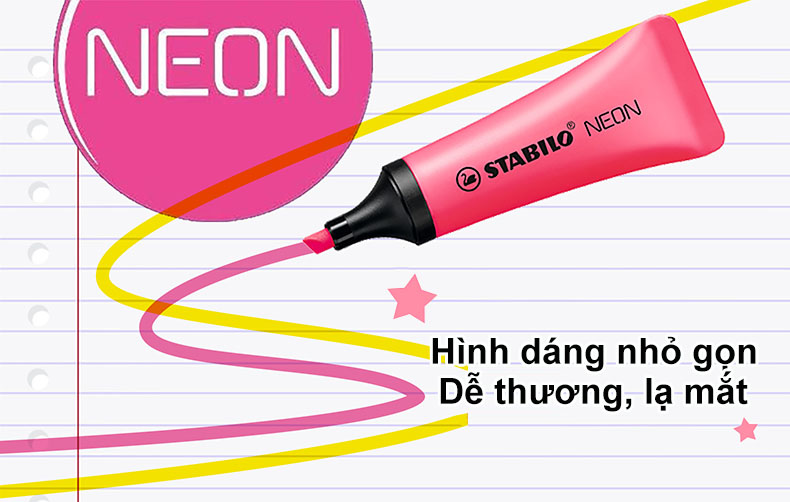 Bộ 5 Bút Dạ quang STABILO NEON (HL72-C5)