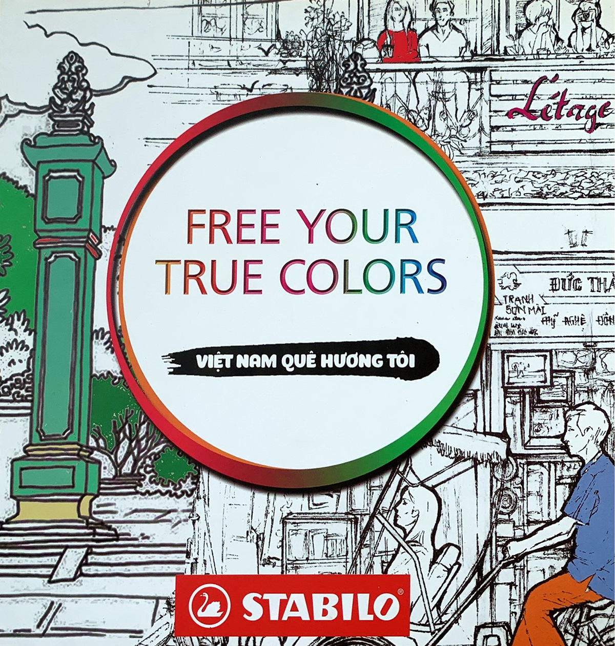 Tuyển tập tô màu STABILO FREE YOUR TRUE COLORS (SVCB)
