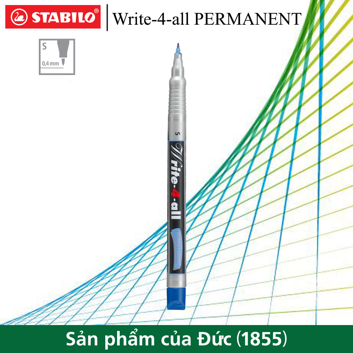 Bút kỹ thuật STABILO Write-4-all PERMANENT S 0.5mm (AP166S)