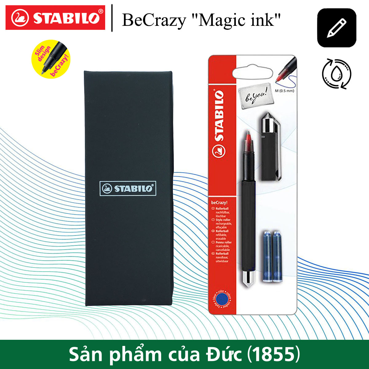 Vỉ bút bi ký STABILO BeCrazy 