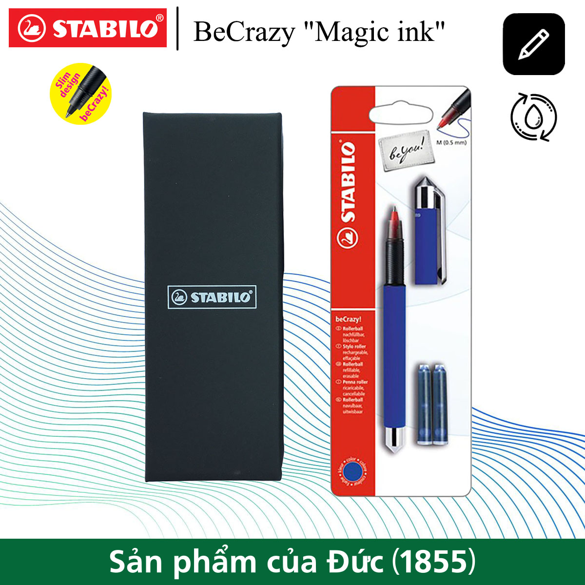 Vỉ bút bi ký STABILO BeCrazy 