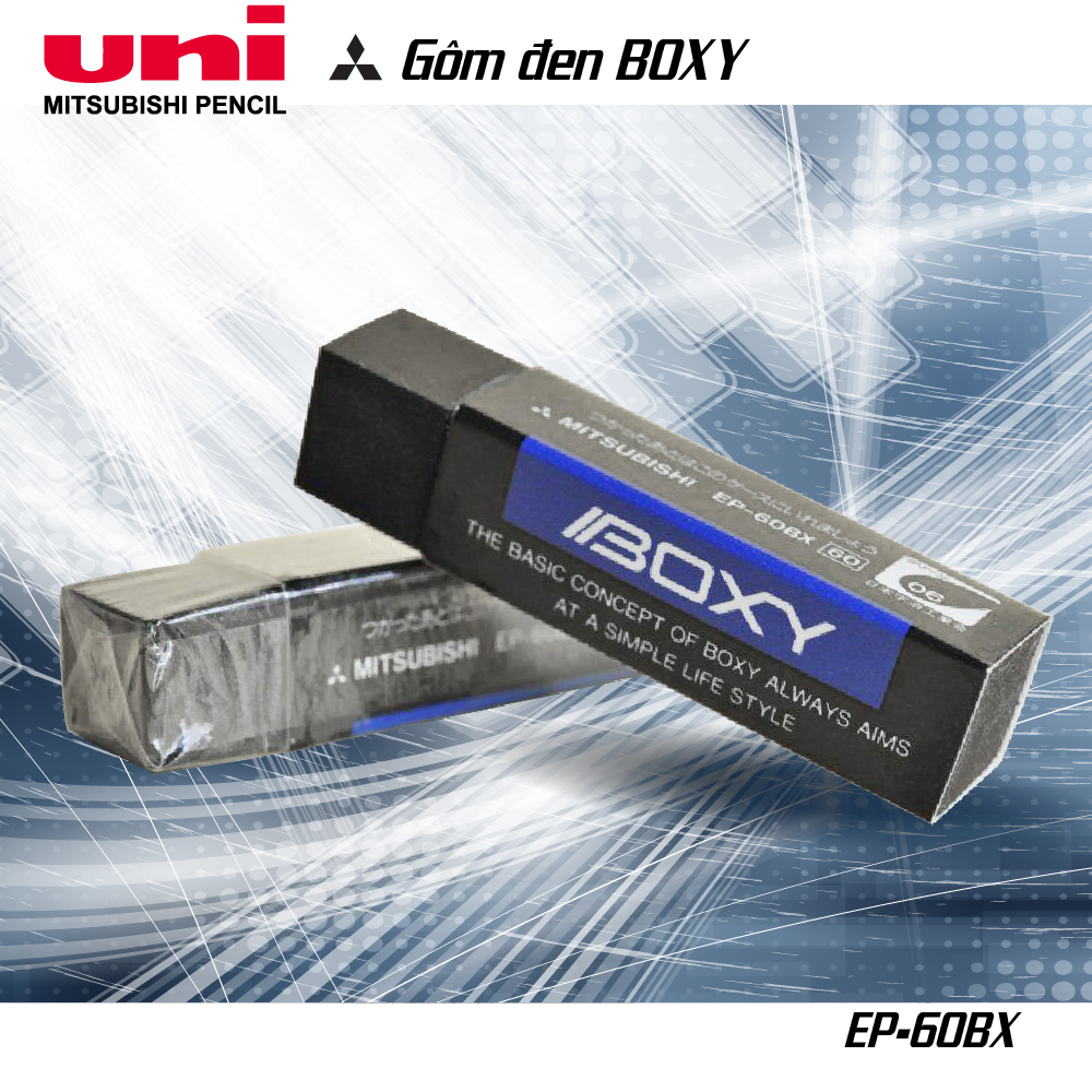 Uni Boxy Eraser - Black