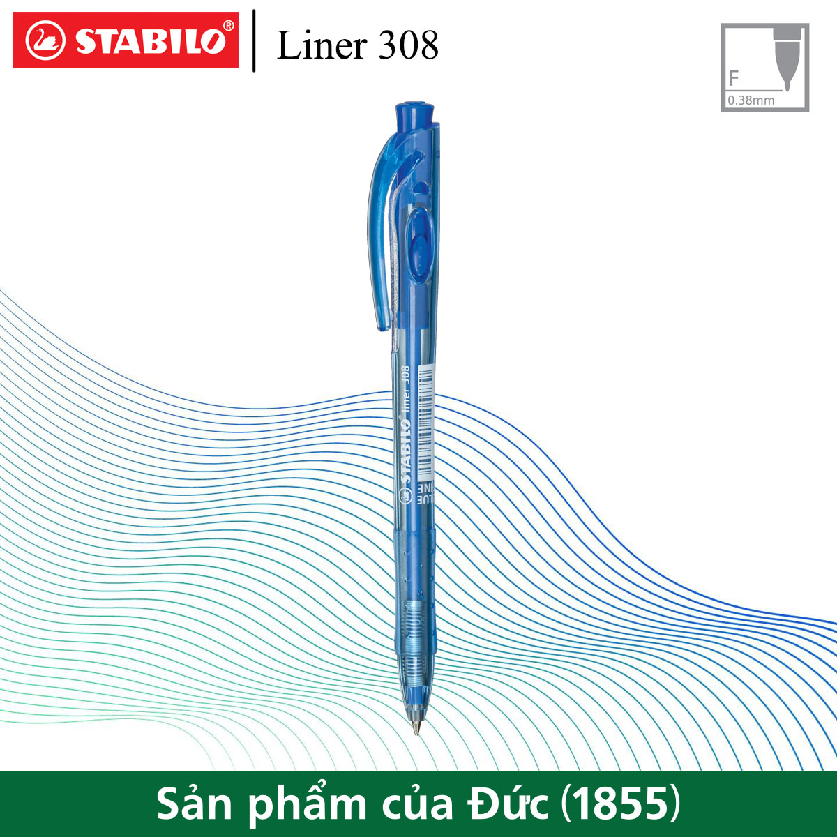 Bút bi bấm STABILO Liner 308F