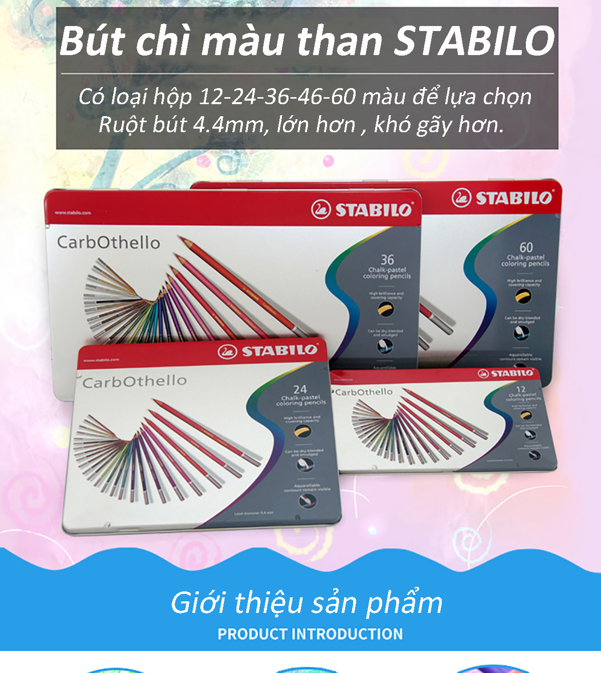 Bút chì phấn đa năng STABILO CarbOthello