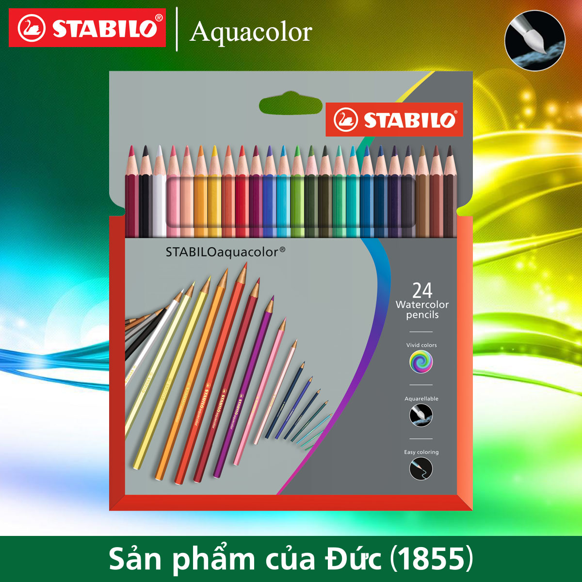 Hộp Chì màu nước STABILOaquacolor 24 màu