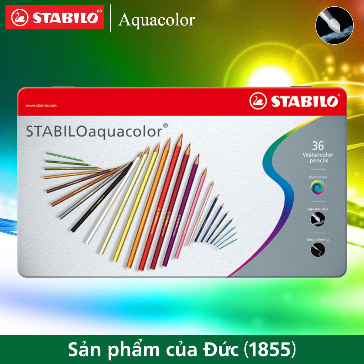 Hộp Chì màu nước STABILOaquacolor 36 màu