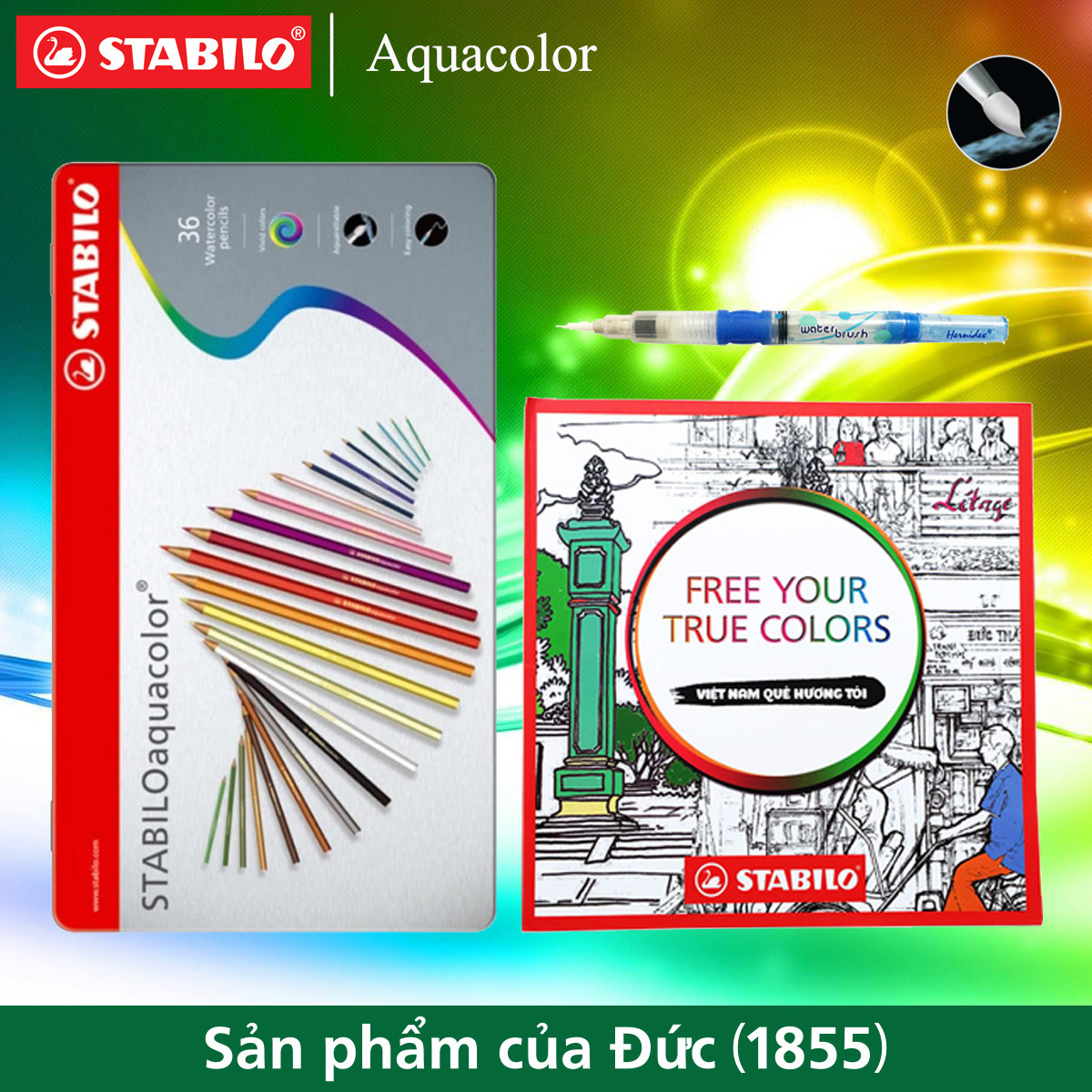 Combo Chì màu nước STABILOaquacolor 36 màu