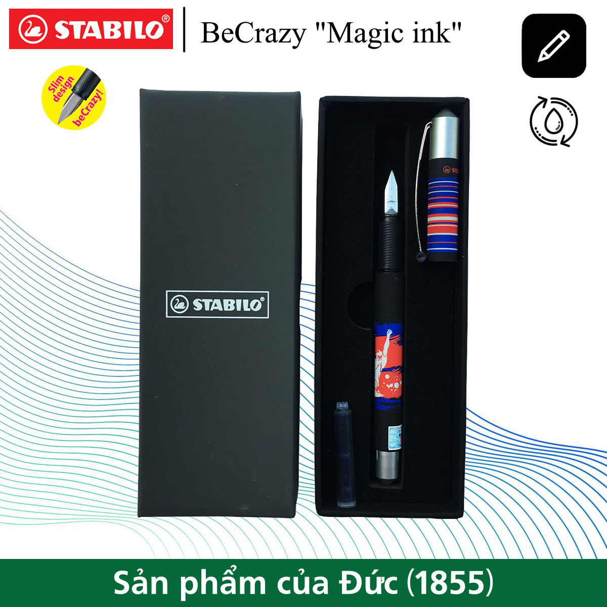 Bộ bút máy STABILO beCrazy/beFab 