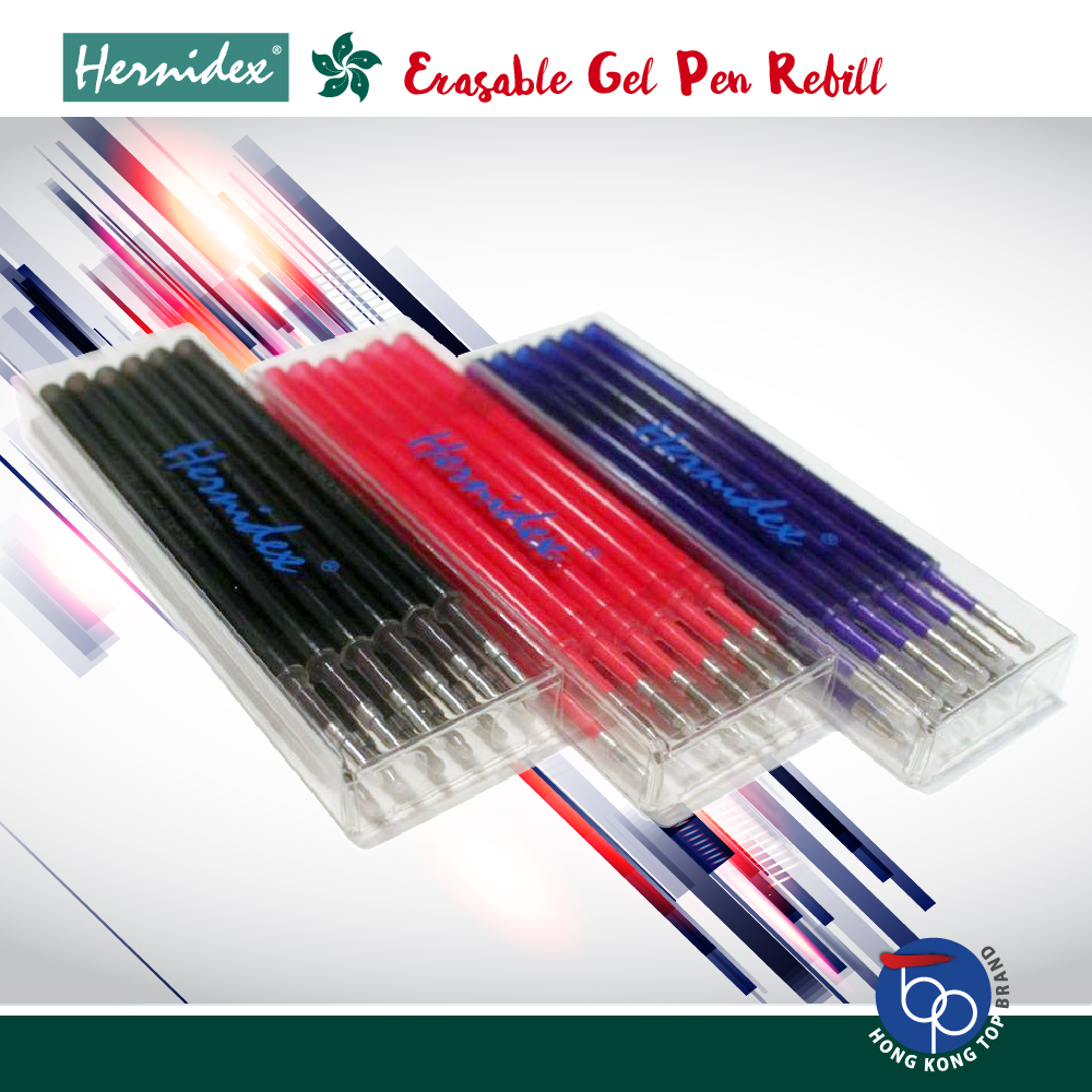 Bộ 12 Ruột Bút bi có đầu xóa Hernidex Erasable Gel Pen  (HDBPR690/12)