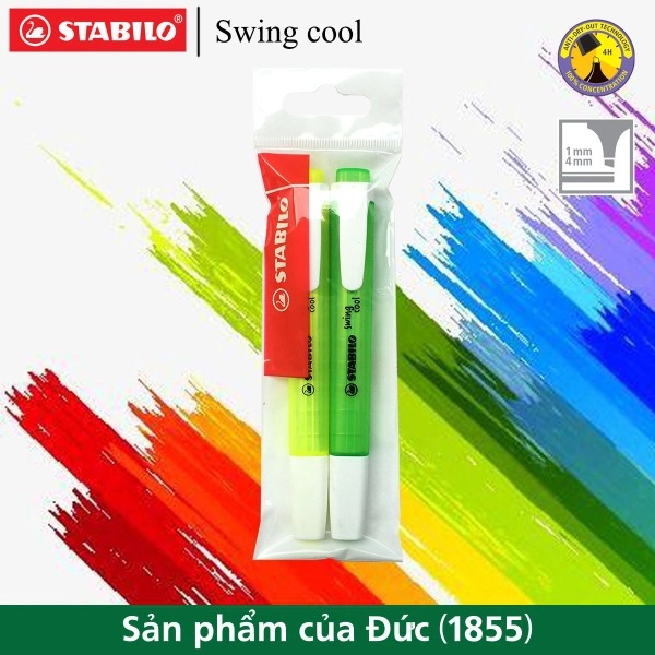 Bộ 2 Bút Dạ quang STABILO swing cool HL275