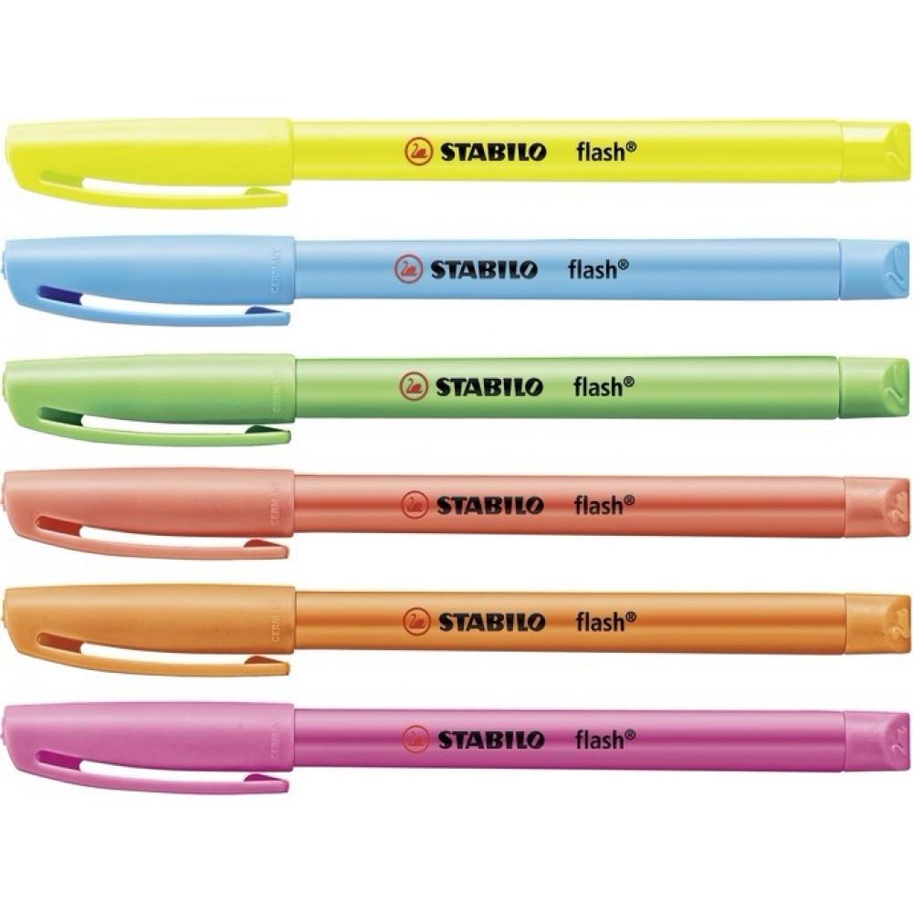 Bộ 5 cây bút dạ quang STABILO FLASH (HL555-C5)