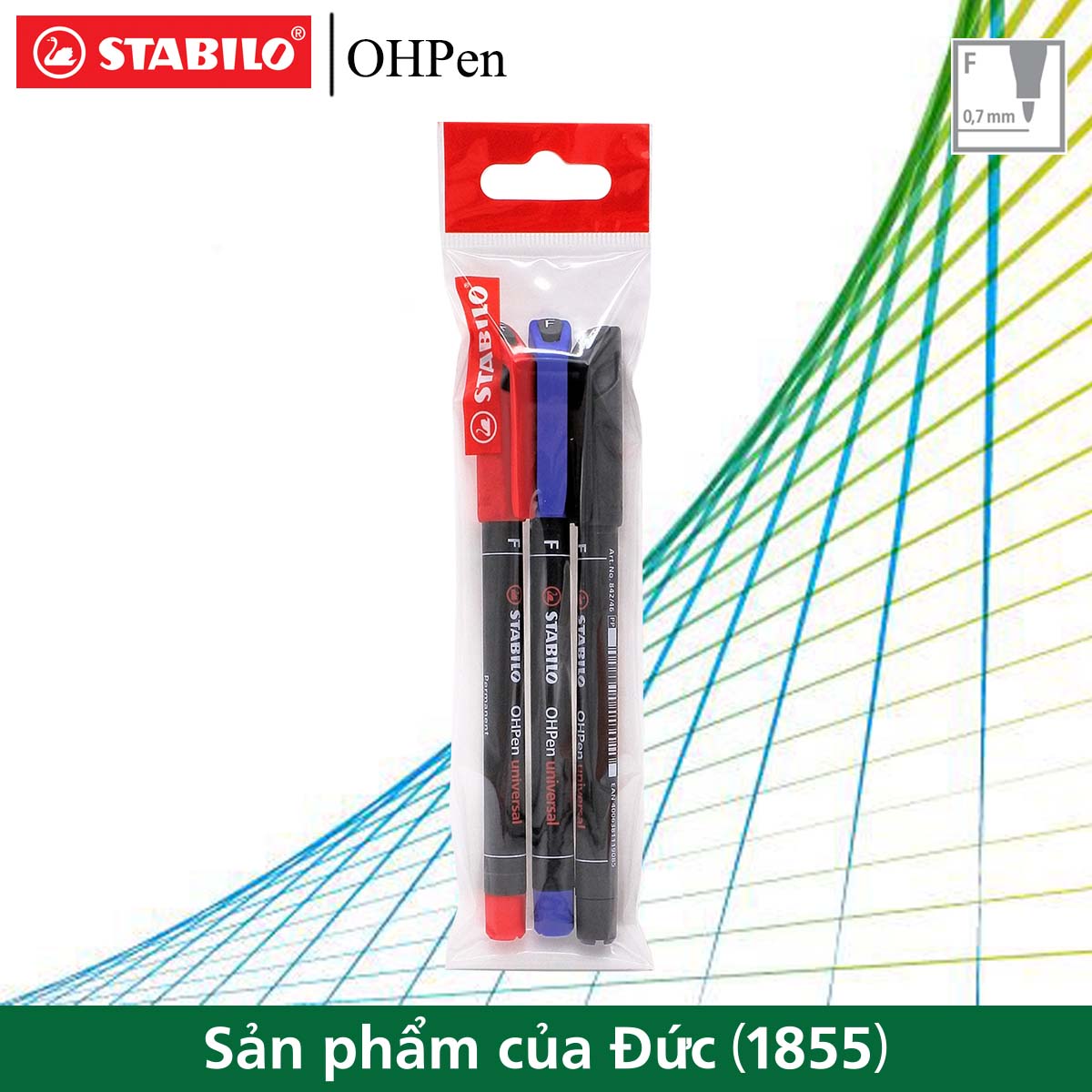 Bộ bút viết CD STABILO OHPen F 0.7mm 842F