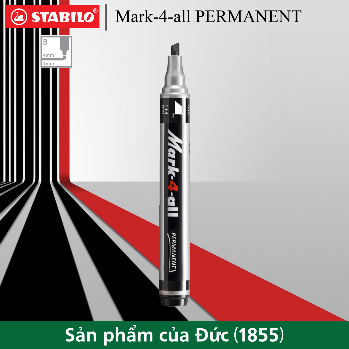 Bút lông dầu STABILO Mark-4-all PERMANENT 651/653