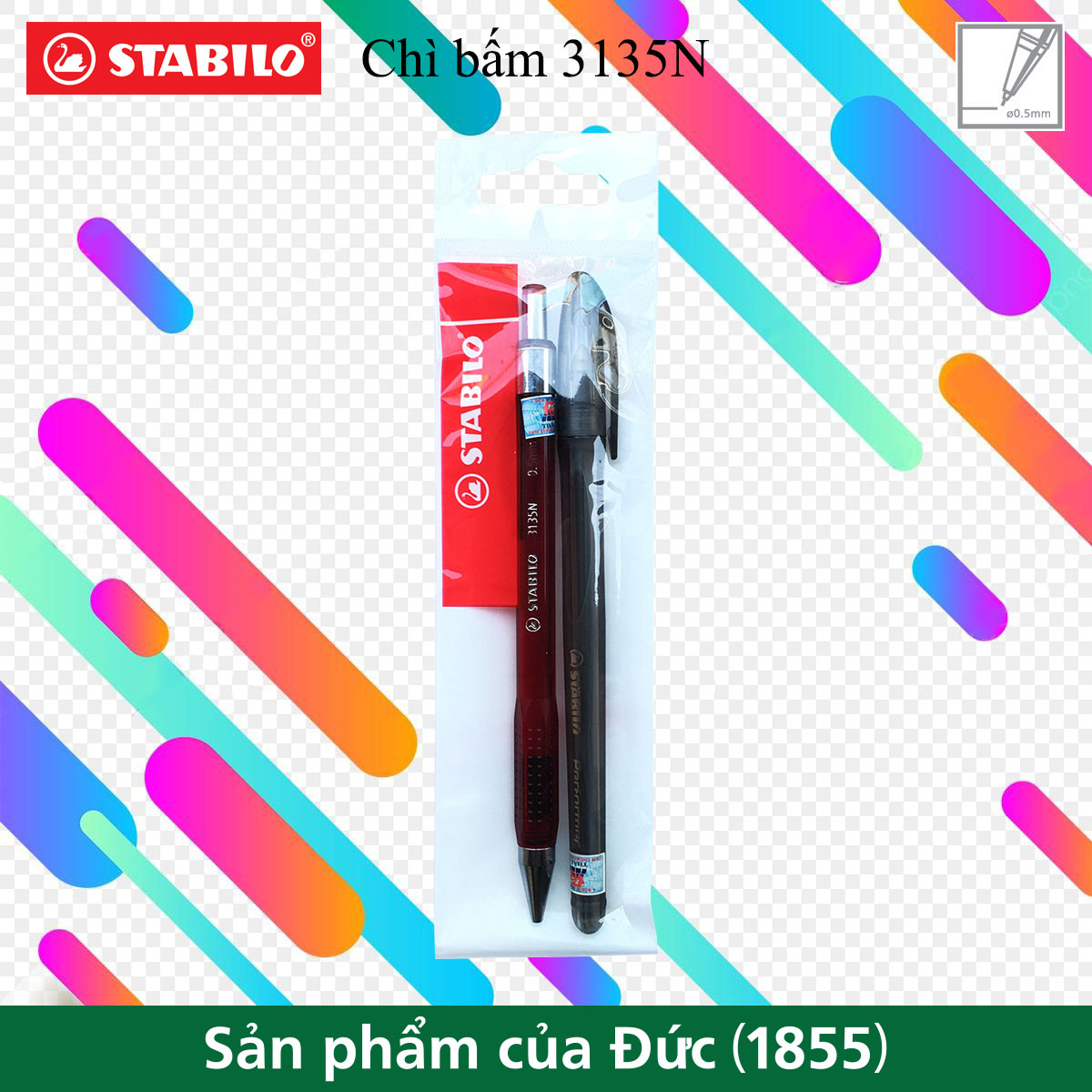 Combo bút chì bấm STABILO 3135N 0.5mm